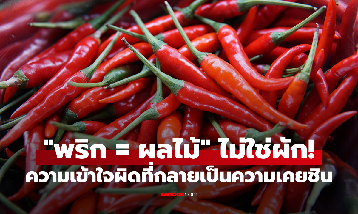 จำผิดมาทั้งชีวิต! "พริก" จัดว่าเป็น "ผลไม้" ไม่ใช่ "ผัก" อย่างที่เข้าใจมาตลอด!