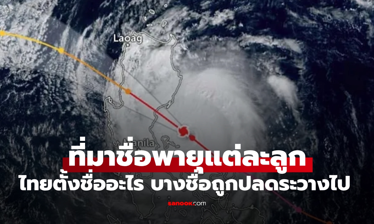 ที่มาชื่อพายุ หลักเกณฑ์นำมาใช้ ใครตั้ง? ไทยตั้งชื่ออะไร เปิดลิสต์บางชื่อถูกปลดระวางทันที