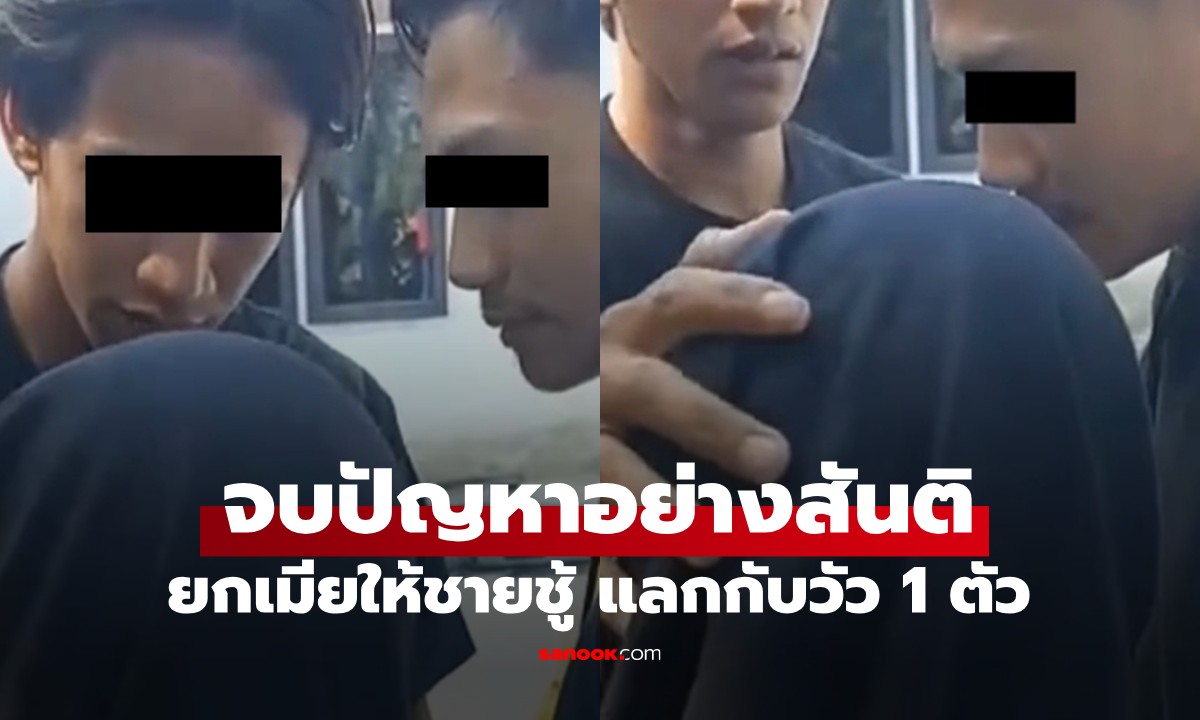 หนุ่มอินโดฯ ยอมยกเมียให้ชู้รัก จบปัญหาถูกนอกใจอย่างสันติ โดยแลกกับวัว 1 ตัว
