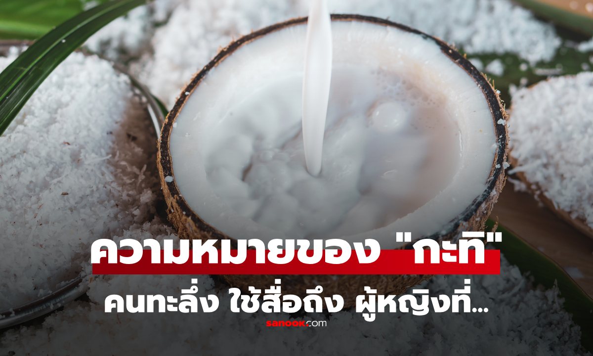 แสลงคำว่า "กะทิ" เมื่อเอาไปใช้พูดถึงสาวๆ ในทางทะลึ่ง มันหมายถึงอะไร?
