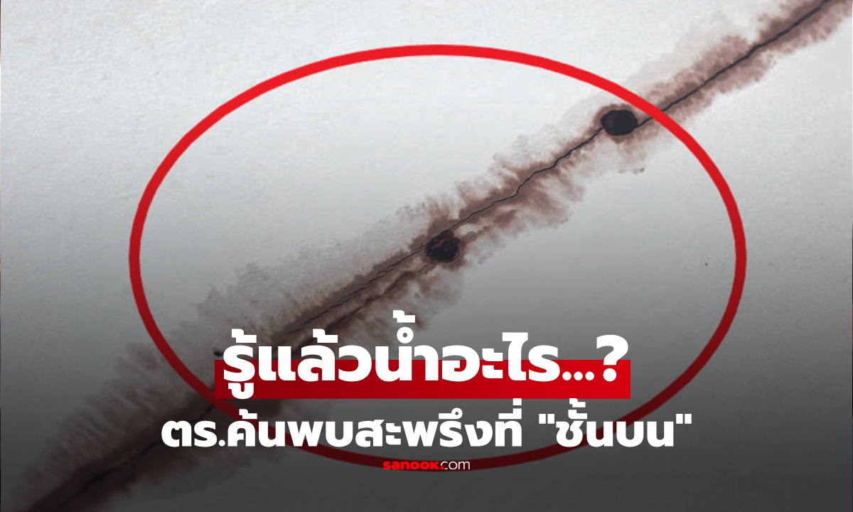 ไม่สบายใจ "น้ำแปลกๆ" ซึมเพดาน เจ้าของบ้านแจ้ง ตร.ค้นพบความลับสุดหลอนที่ชั้นบน!