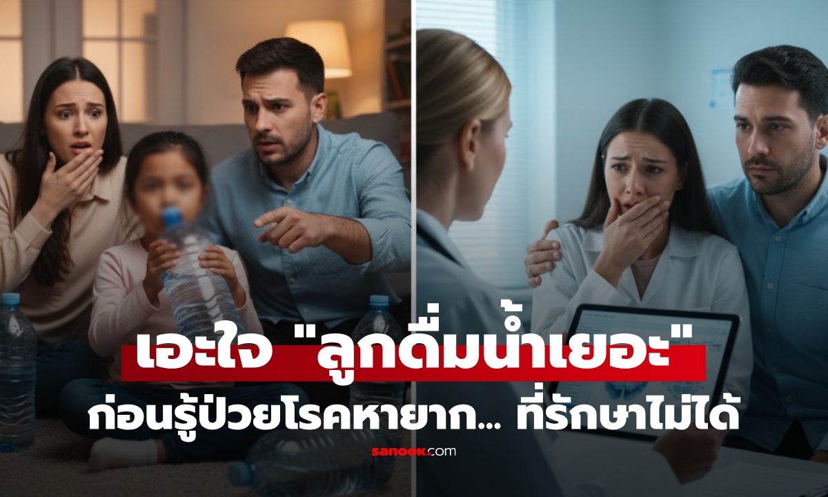 เอะใจ ลูกสาว 4 ขวบ "ดื่มน้ำมากผิดปกติ" ช็อกคำวินิจฉัยแพทย์ โรคหายาก 1 ใน 70,000 ราย!