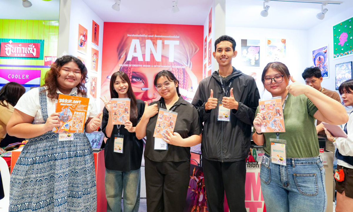 วิทยาลัยครีเอทีฟดีไซน์ แอนด์ เอ็นเตอร์เทนเมนต์เทคโนโลยี DPU โชว์ผลงาน Bangkok Illustration Fair 2025