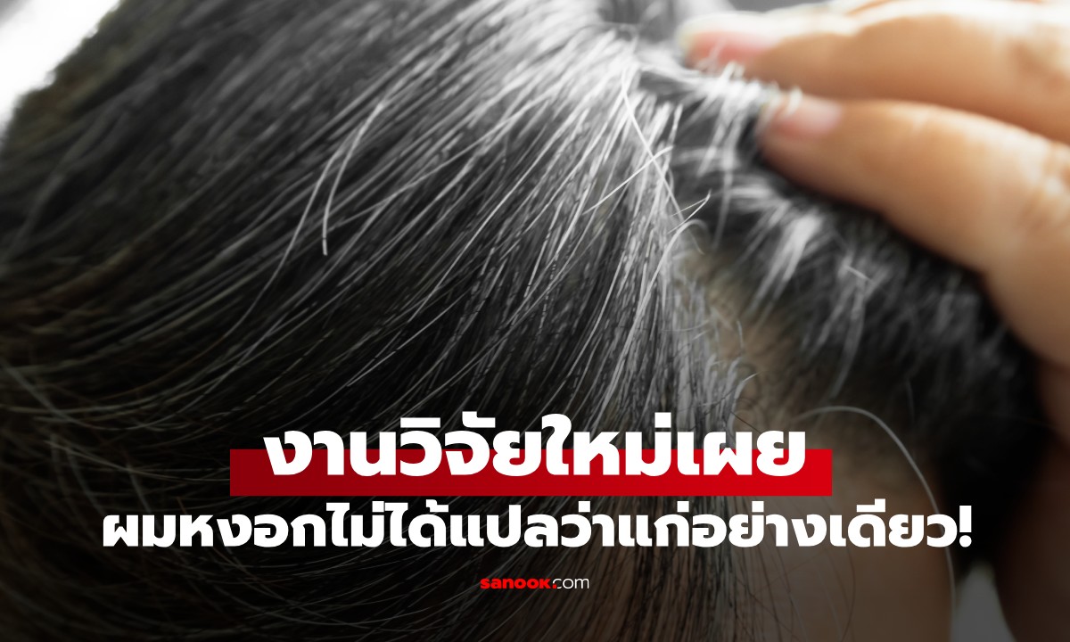 ผมหงอกไม่ได้แปลว่าแก่อย่างเดียว! งานวิจัยล่าสุดเผย "อาจเป็นสัญญาณร่างกายกำลังสู้มะเร็ง"