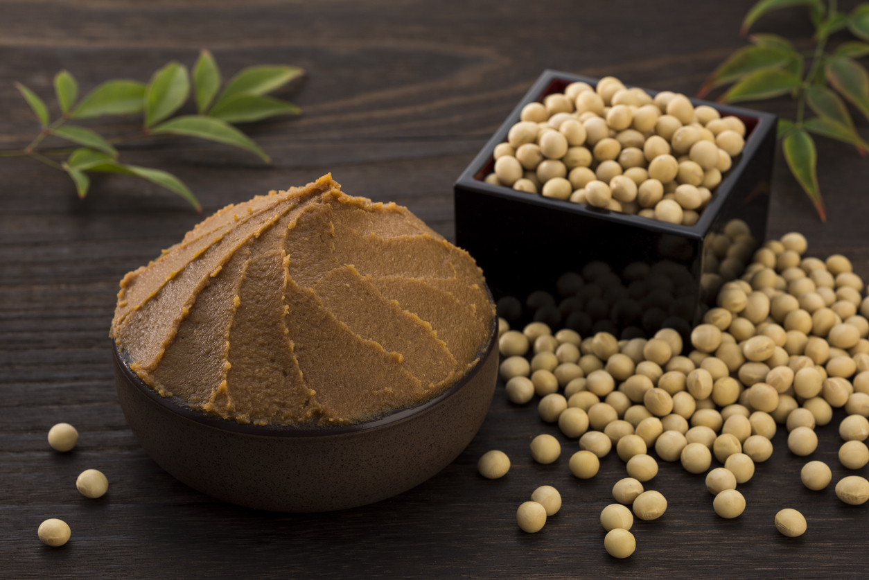 มิโซะจากถั่วเหลือง