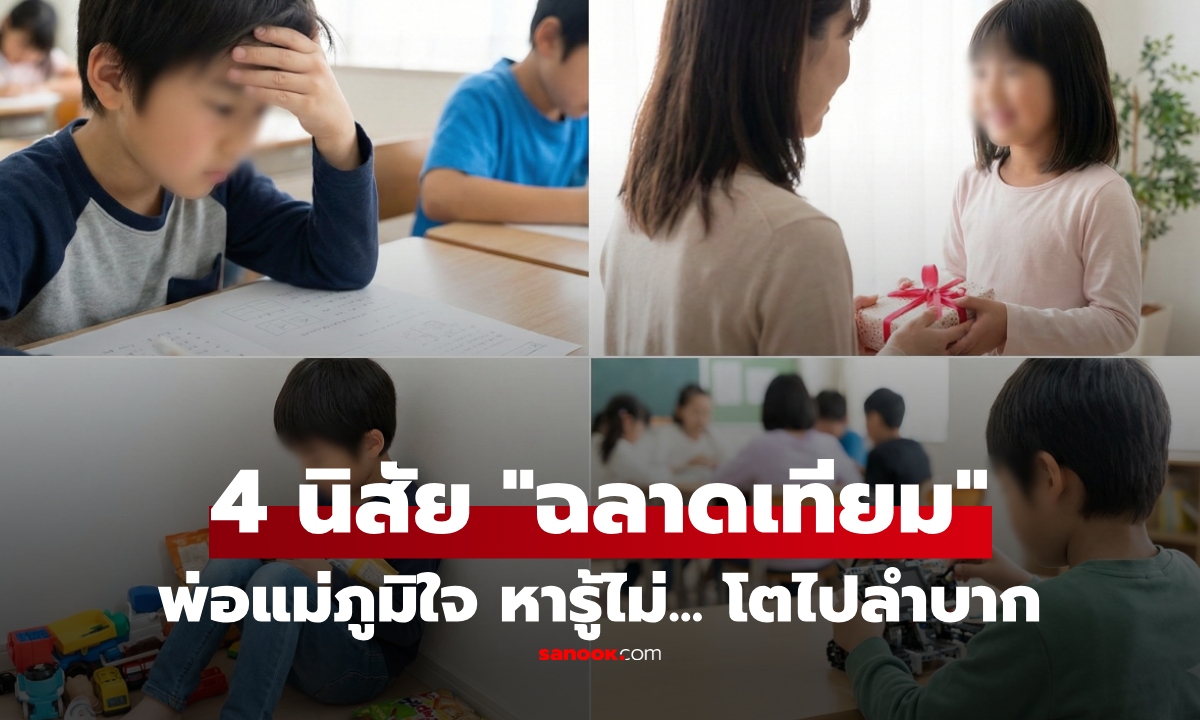 ผอ.สถาบันดัง เตือน 4 นิสัย "เด็กฉลาดเทียม" ดูดีแต่โตไปสำเร็จยาก พ่อแม่อย่าเพิ่งดีใจ!