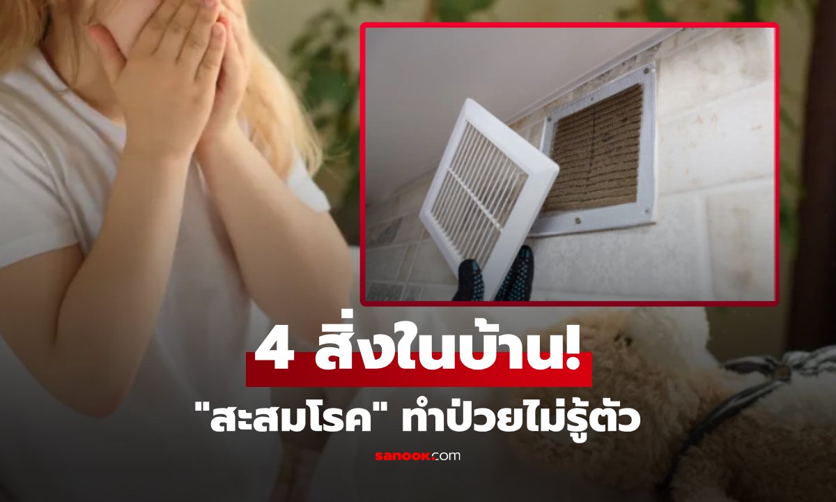หมอภูมิแพ้เฉลยเอง 4 สิ่งในบ้าน "สะสมโรค" ทำคนป่วยบ่อยไม่รู้ตัว พร้อมวิธีกำจัดแบบถาวร!
