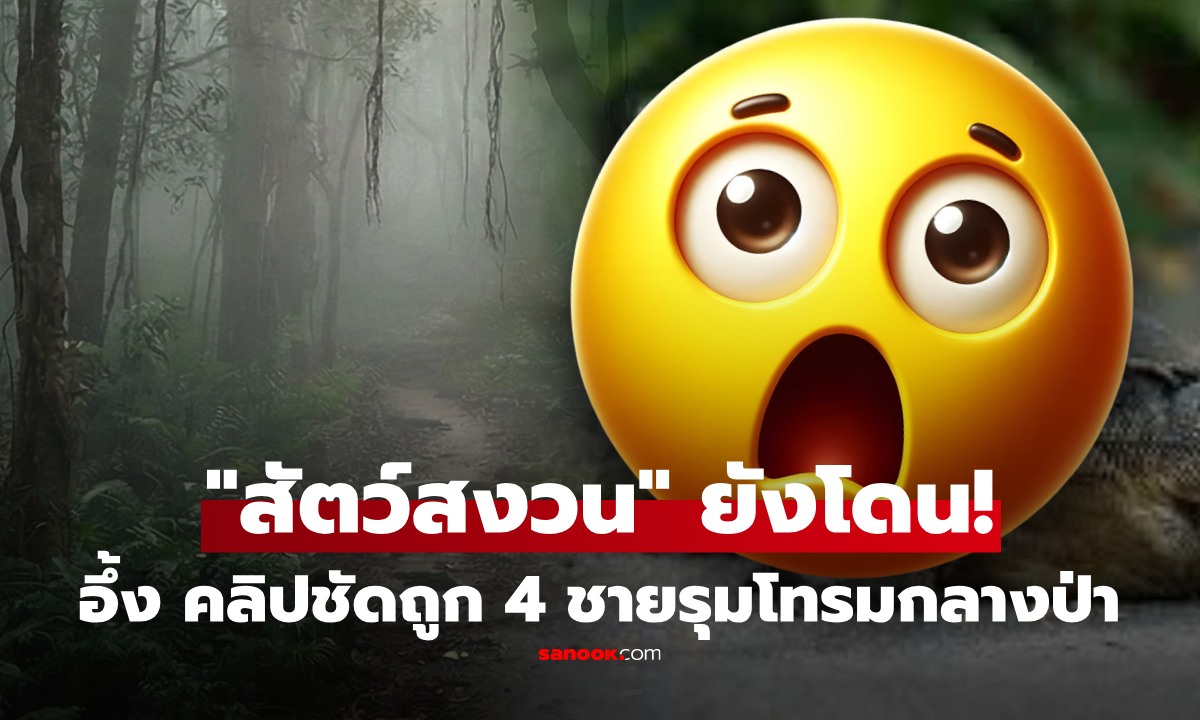 ช็อก! กลุ่มชายรุมชำเรา "สัตว์สงวน" กลางป่า คลิปหลักฐานชัดสุดวิตถาร ถูกรวบยกแก๊ง