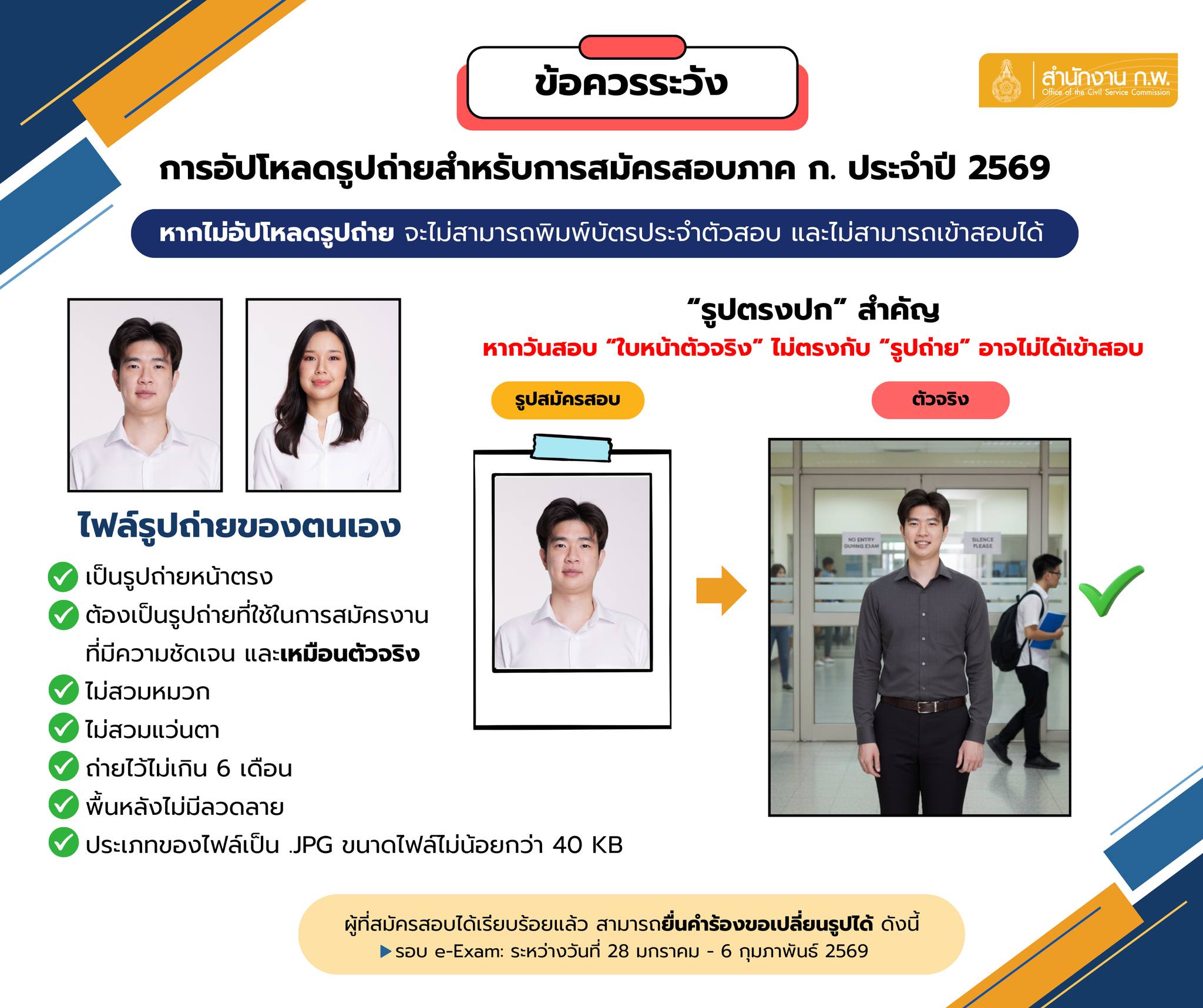 เอกสาร สมัครสอบก.พ. 69