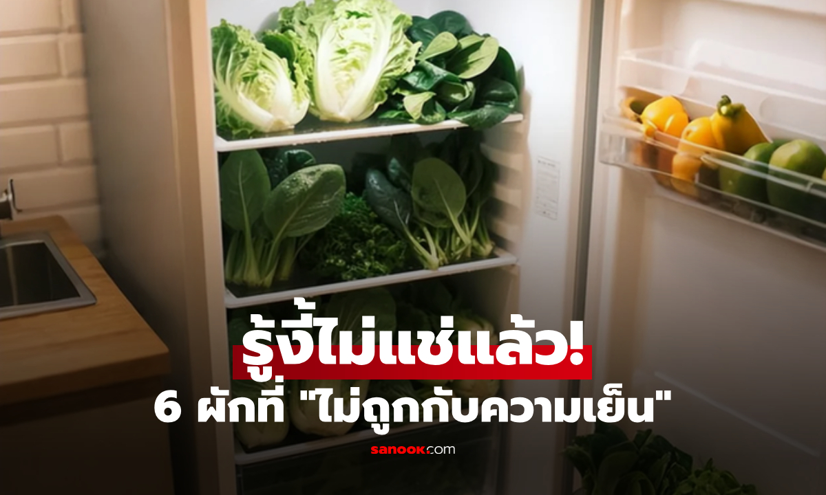 หยุดหาทำ! เตือน 6 ผักที่ "ห้ามแช่ตู้เย็น" ยิ่งแช่-ยิ่งเน่า แถมเสี่ยงเกิดสารพิษโดยไม่รู้ตัว