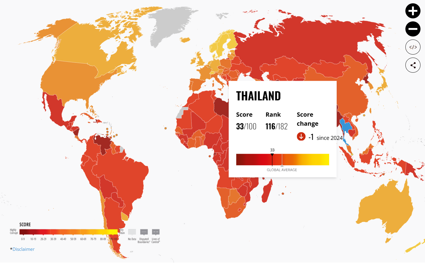 Corruption Perceptions Index 2025