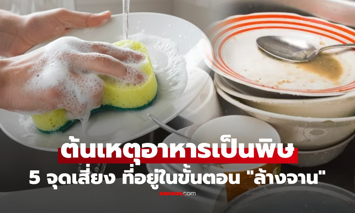 เคยไหม อาหารเป็นพิษแบบไร้สาเหตุ? แพทย์เฉลย จุดเสี่ยงรุนแรงอยู่ที่ "ขั้นตอนล้างจาน"