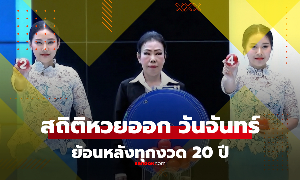 สถิติหวยออกวันจันทร์ หวยงวดนี้ 16 มีนาคม 2569 สถิติย้อนหลัง 10 ปี งวด 16/3/69