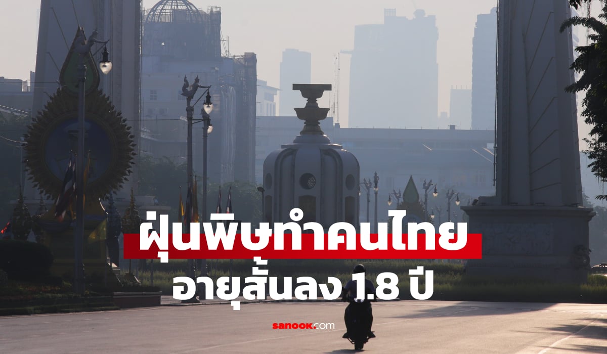 ฆาตกรล่องหน: ฝุ่นพิษ PM2.5 ย่นอายุคนไทยสั้นลง 1.8 ปี เชียงรายหนักสุด 3.7 ปี!