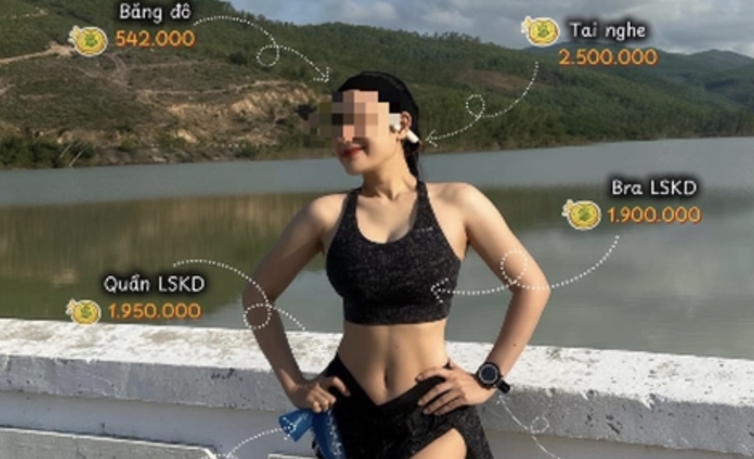 ซูมตาแตก!  สาวคนดังกับ “ชุดวิ่งสุดเซ็กซี่” เปิดป้ายราคาชิ้นเล็กๆ แต่แพงช็อก ใส่อะไรบ้าง?