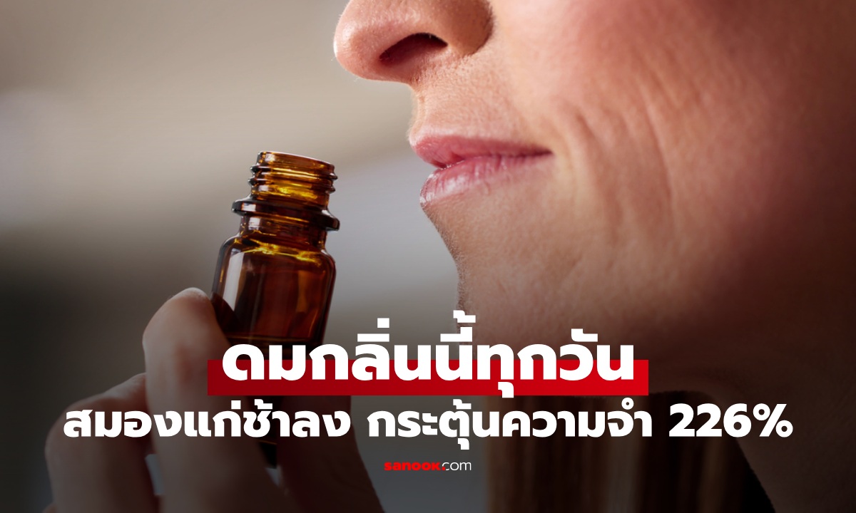 วิจัยเผย "กลิ่นนี้" ดมทุกวันช่วยให้สมองแก่ช้าลง กระตุ้นความจำเพิ่มขึ้น 226%