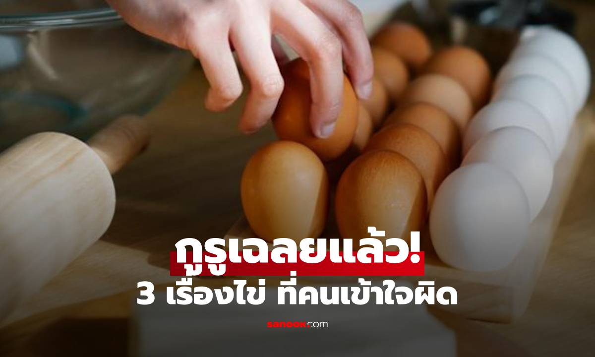 เช็กด่วน! 3 ความเชื่อเรื่อง "ไข่" ที่คนมักเข้าใจผิด เปลือกแดงดีกว่าขาว-กินดิบเสี่ยงผมร่วง?