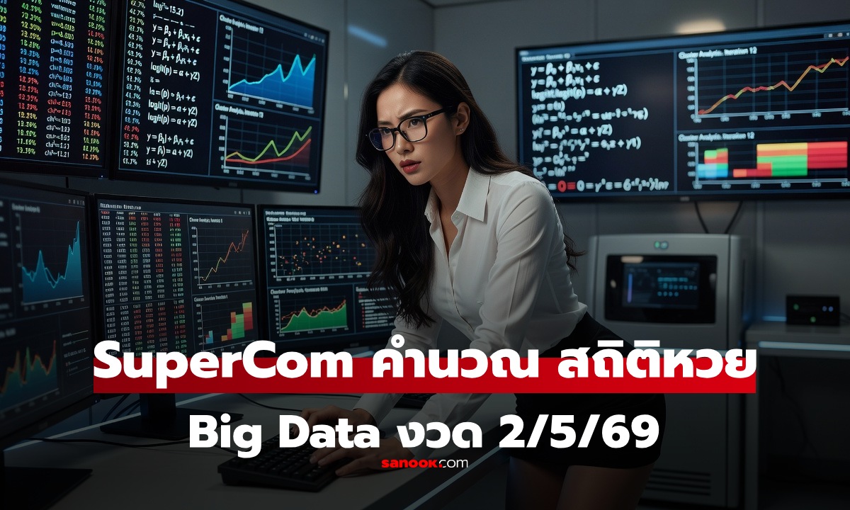 คำนวณสถิติหวยวันเสาร์ 2 พฤษภาคม วิเคราะห์ Big Data หวยงวดนี้ด้วย AI Super Computer