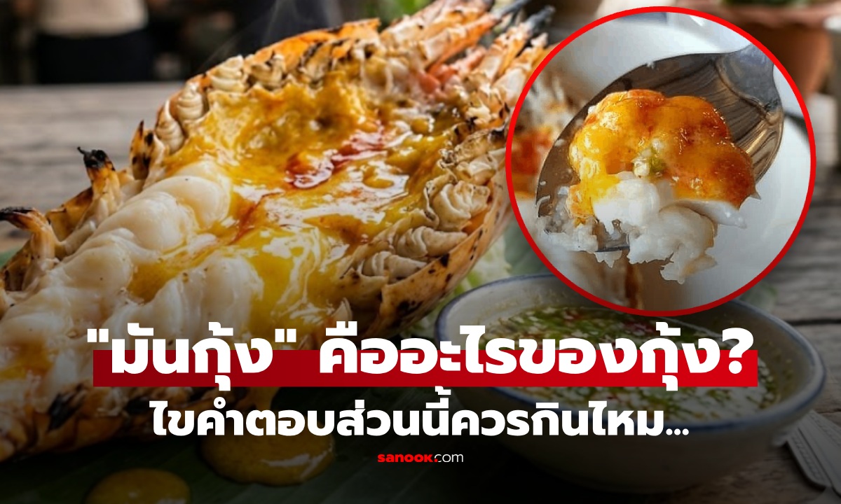 เพิ่งรู้ไม่ใช่สมอง! "มันกุ้ง" คือส่วนไหนของกุ้ง? ไขคำตอบ จริงๆแล้วควรกินไหม