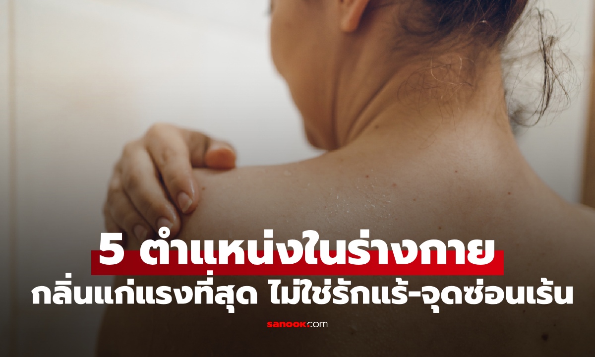 รู้จัก 5 ตำแหน่งในร่างกาย "กลิ่นแก่แรงที่สุด" ไม่ใช่รักแร้หรือจุดซ่อนเร้น