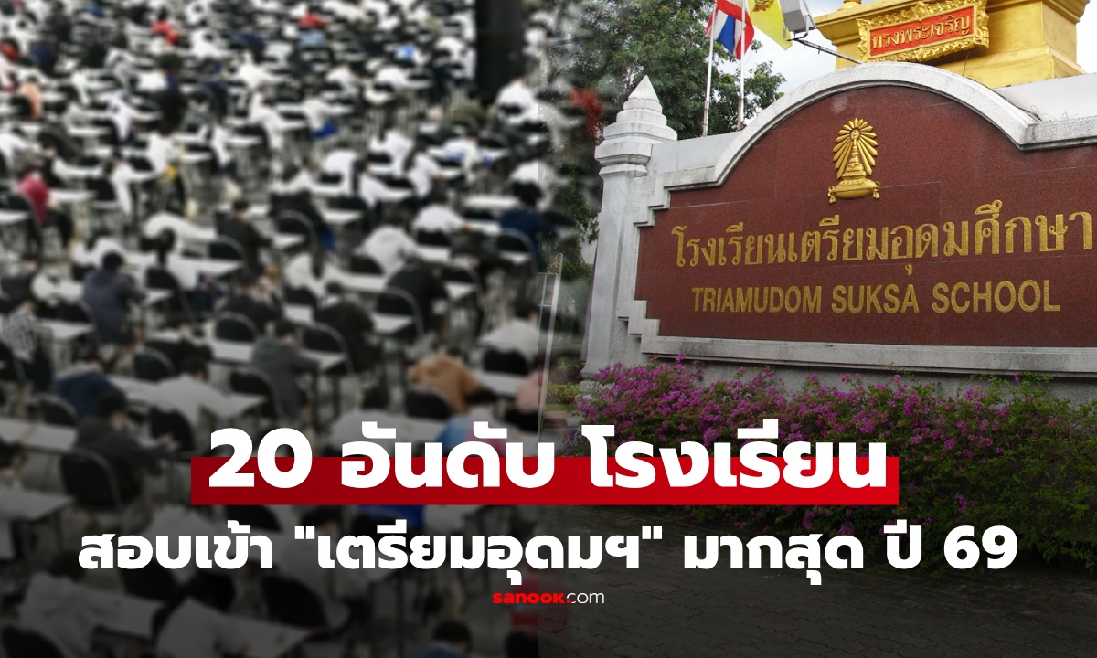 ส่องอันดับ 20 โรงเรียน สอบติด "เตรียมอุดมฯ" มากสุด ปี 2569 มีพลิกโผไหม ปีนี้ใครแชมป์?