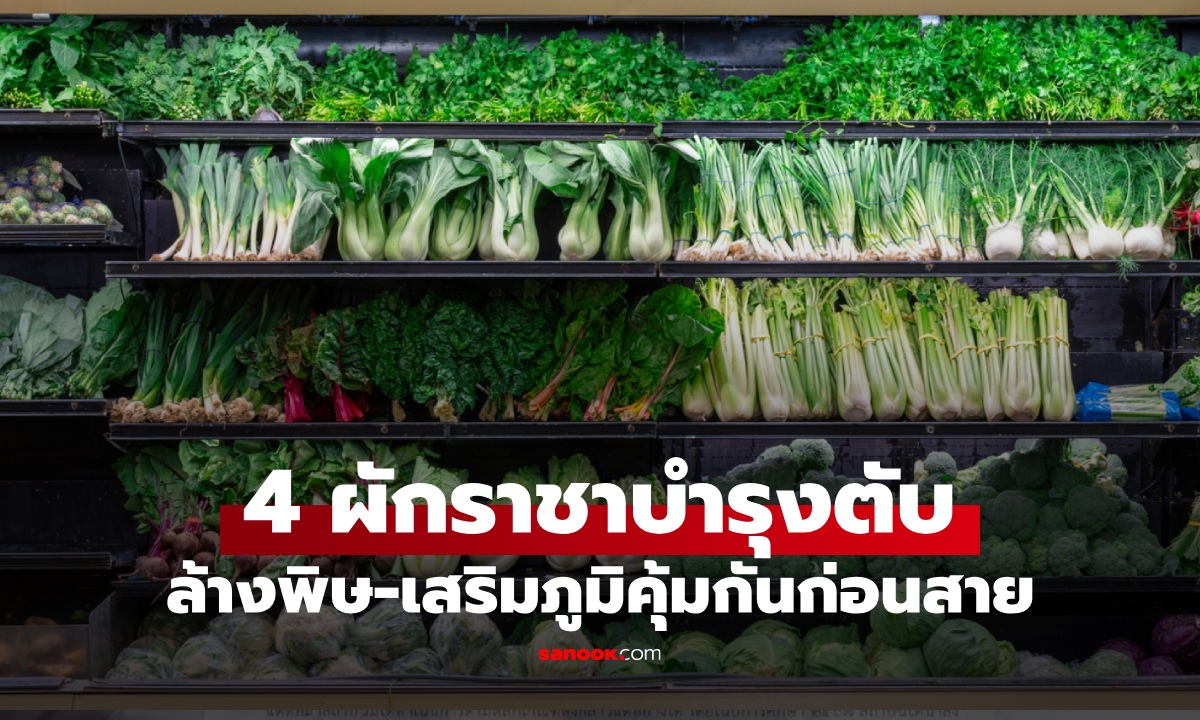 4 ผักราชาบำรุงตับ อวัยวะที่พังแบบไม่รู้ตัว ล้างพิษ-เสริมภูมิคุ้มกันก่อนสายเกินแก้