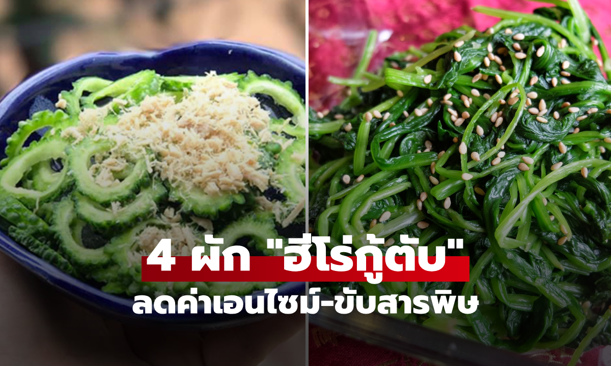 ลาขาดค่าตับสูง! เปิดโผ 4 ผักฮีโร่ "ล้างพิษตับ" กินสัปดาห์ละ 3 ครั้ง ฤดูร้อนนี้ต้องรอด