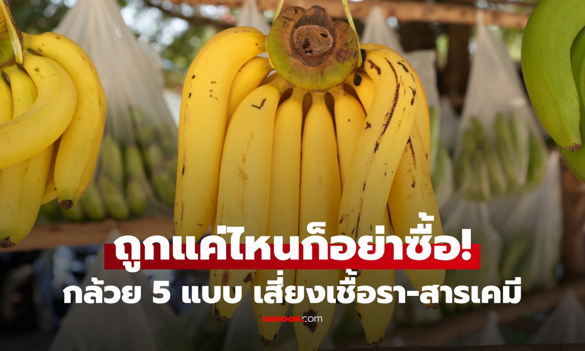 คนขายยังไม่กล้ากิน! เตือน "กล้วย" 5 แบบ เห็นถูกแค่ไหนก็อย่าซื้อ เสี่ยงเชื้อรา-สารตกค้าง