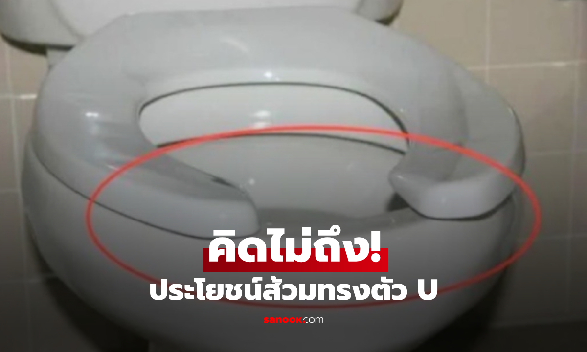 กระจ่างซะที! ส้วมทรงตัว U เฉลยเหตุผลที่ "ต้องแหว่งข้างหน้า" ไม่ใช่แค่เพื่อขับถ่าย