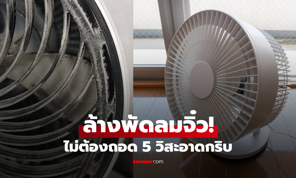 ทริกปราบฝุ่นฝังลึก "พัดลมจิ๋ว" ซี่เล็กก็สะอาดกริ๊บ งบแค่ 10 บาท ไม่ต้องแกะให้เหนื่อย!
