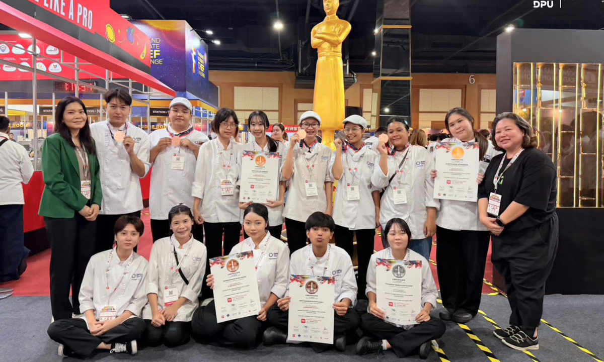 นศ. Culinary Arts ปี 1 ของ DPU คว้า 5 รางวัลระดับประเทศจาก Thailand Ultimate Chef Challenge 2026