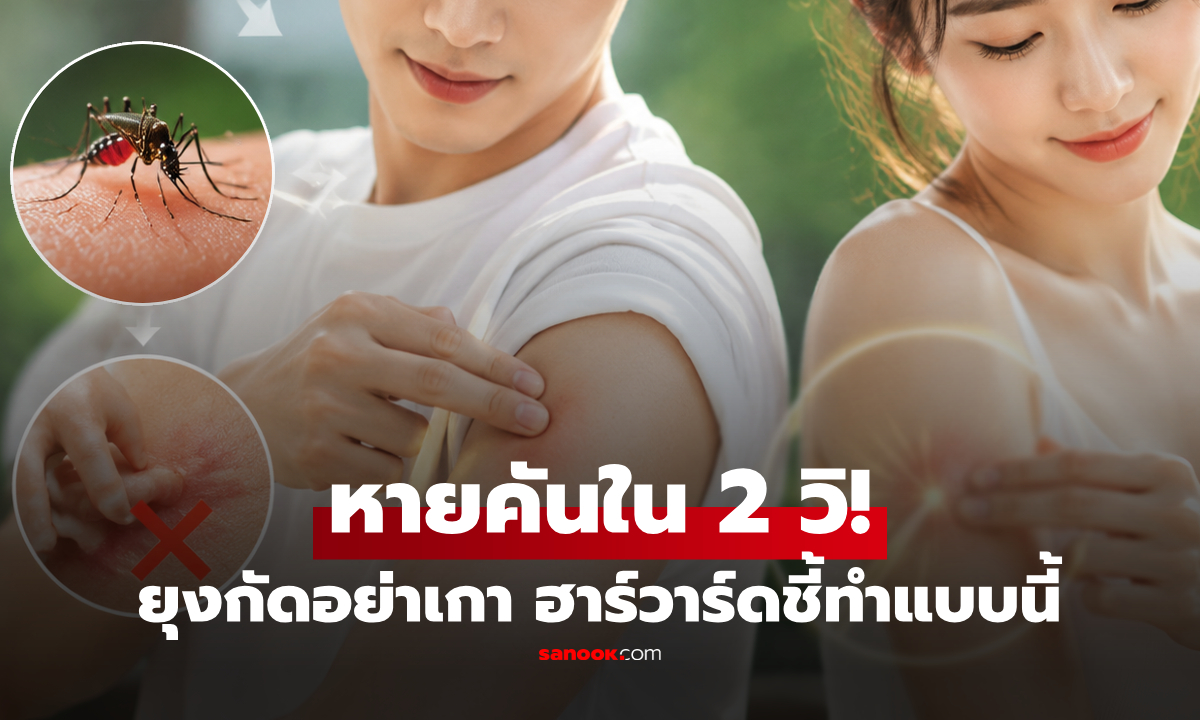 ยุงกัดอย่าเกา! แพทย์ฮาร์วาร์ดแนะ "แค่ใช้ 2 นิ้ว" คนแห่ลองทำต