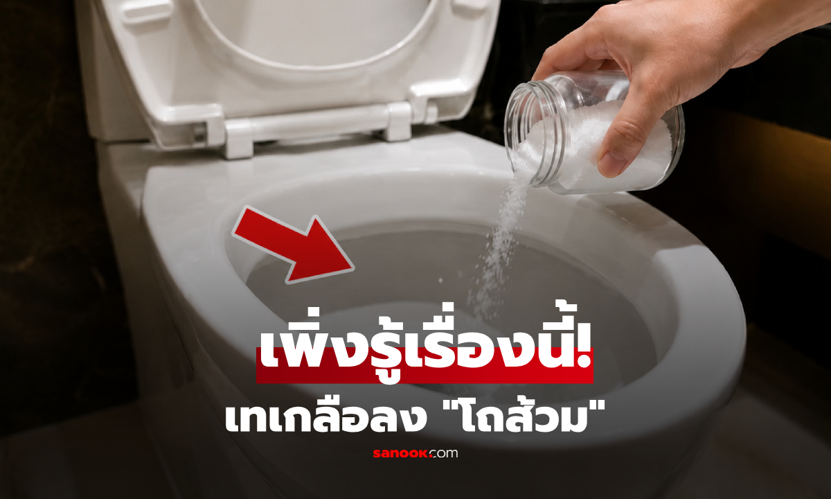 ทำไม? บางโรงแรม "เทเกลือลงส้วม" เผยประโยชน์ลับ 5 ข้อ ไม่ใช่แค่ขจัดกลิ่น-เชื้อโรค!
