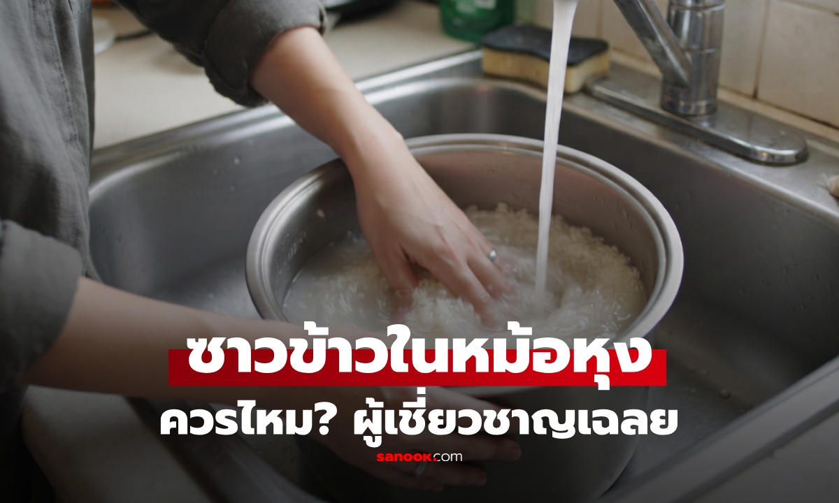 ควรไหม? ซาวข้าวในหม้อหุงข้าว ผู้เชี่ยวชาญเฉลย ข้อสังเกตที่หลายคนไม่เคยรู้
