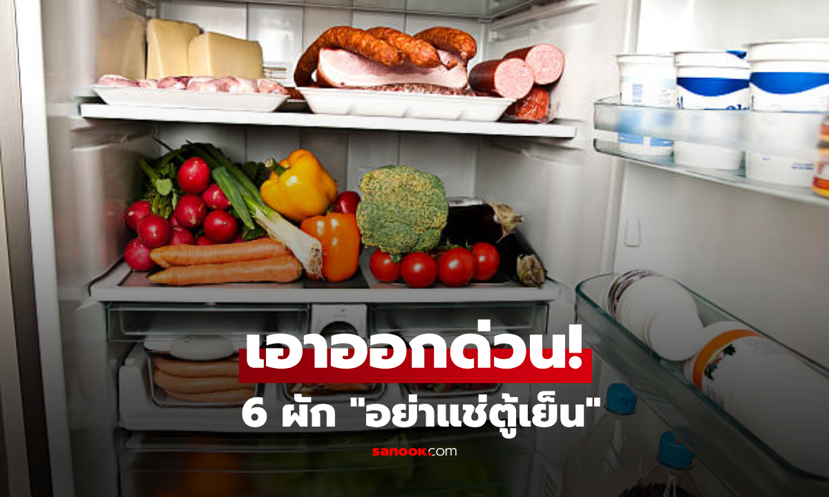 หยิบออกด่วน! เปิดลิสต์ 6 ผักยอดฮิต "ห้ามแช่ตู้เย็น" เร่งเน่า-เสียรสชาติ-เสี่ยงท้องร่วง
