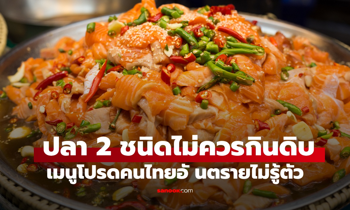 ภาพปลา 3 ชนิด "ห้ามกินดิบ" เมนูอร่อยของคนไทย เสี่ยงเป็นอัมพาต อันตรายถึงชีวิต