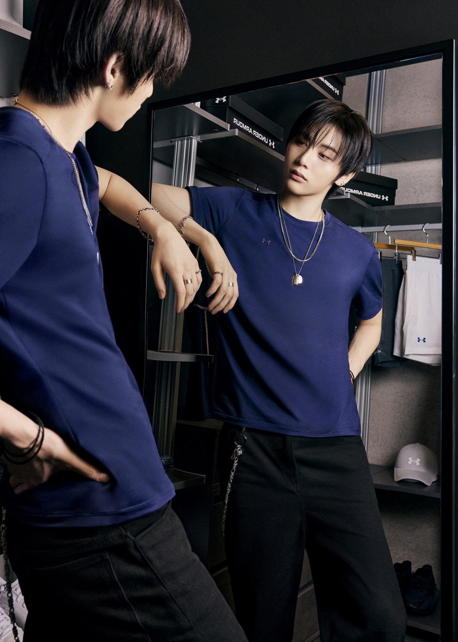 BOYNEXTDOOR navy shirt look