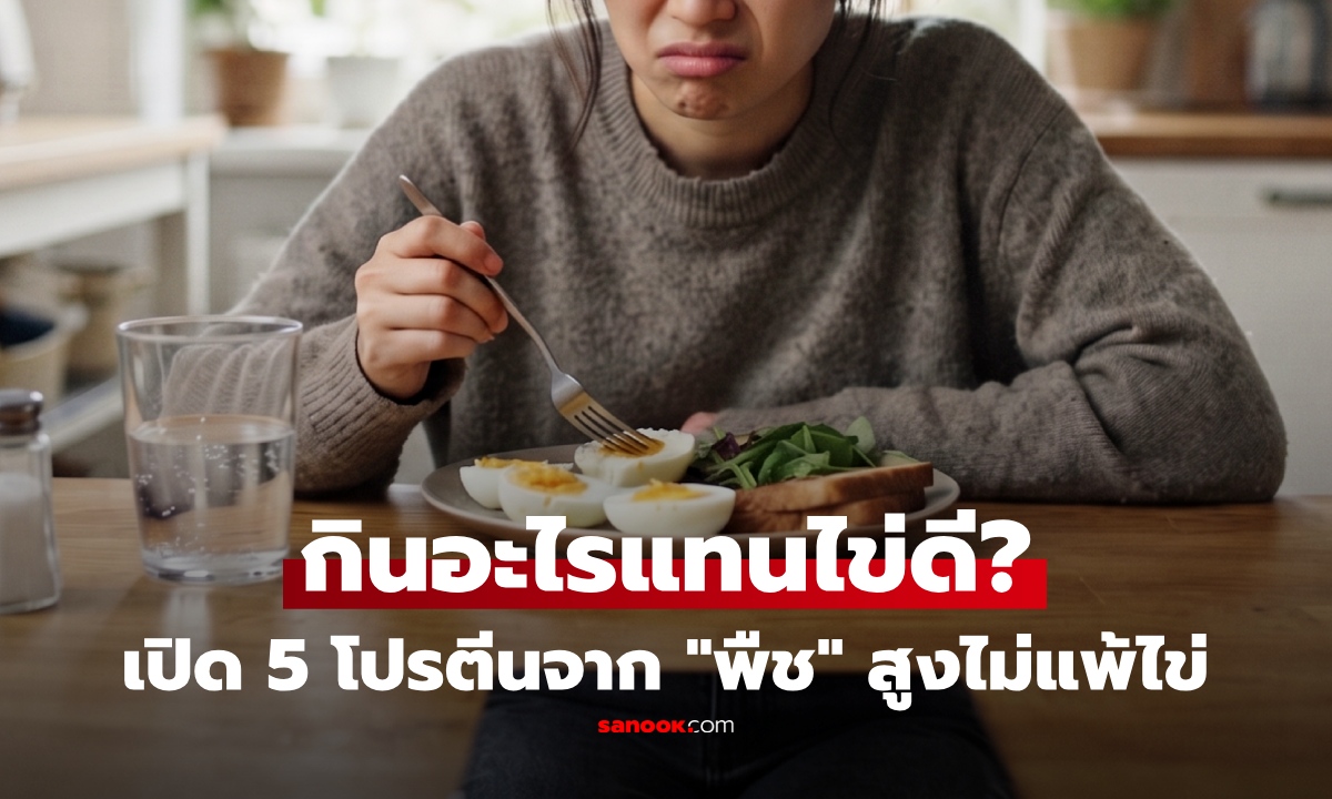 เบื่อไข่แล้วใช่ไหม? เปิด 5 อาหารจากพืช โปรตีนสูงไม่แพ้ไข่ กินสลับ เพิ่มความหลากหลาย