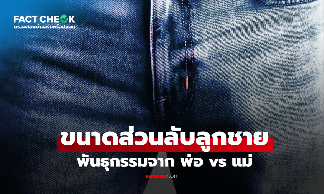 อวัยวะเพศลูกชาย "ใหญ่" เพราะพันธุกรรมที่ดีจากพ่อ? แพทย์เฉลยพลิก ปัจจัยสำคัญอยู่ที่แม่!