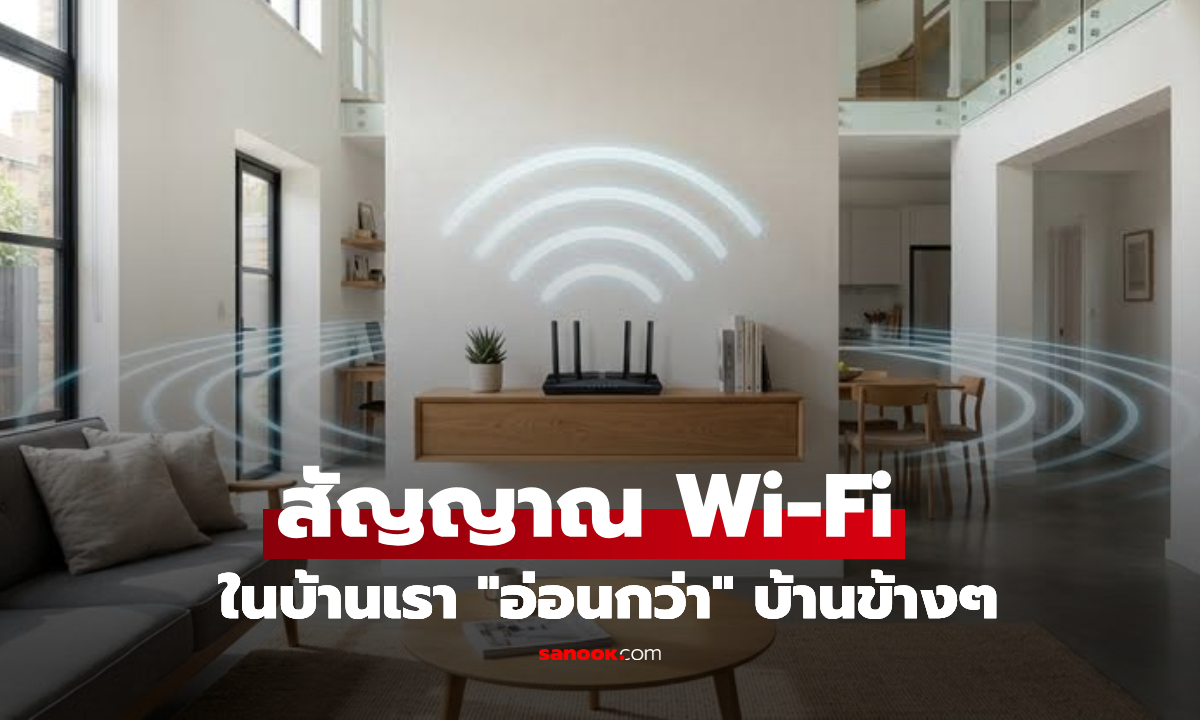 เคยสงสัยไหม? ทำไมสัญญาณ Wi-Fi ในบ้านเรา ถึงอ่อนกว่าเพื่อนบ้านใกล้ๆ