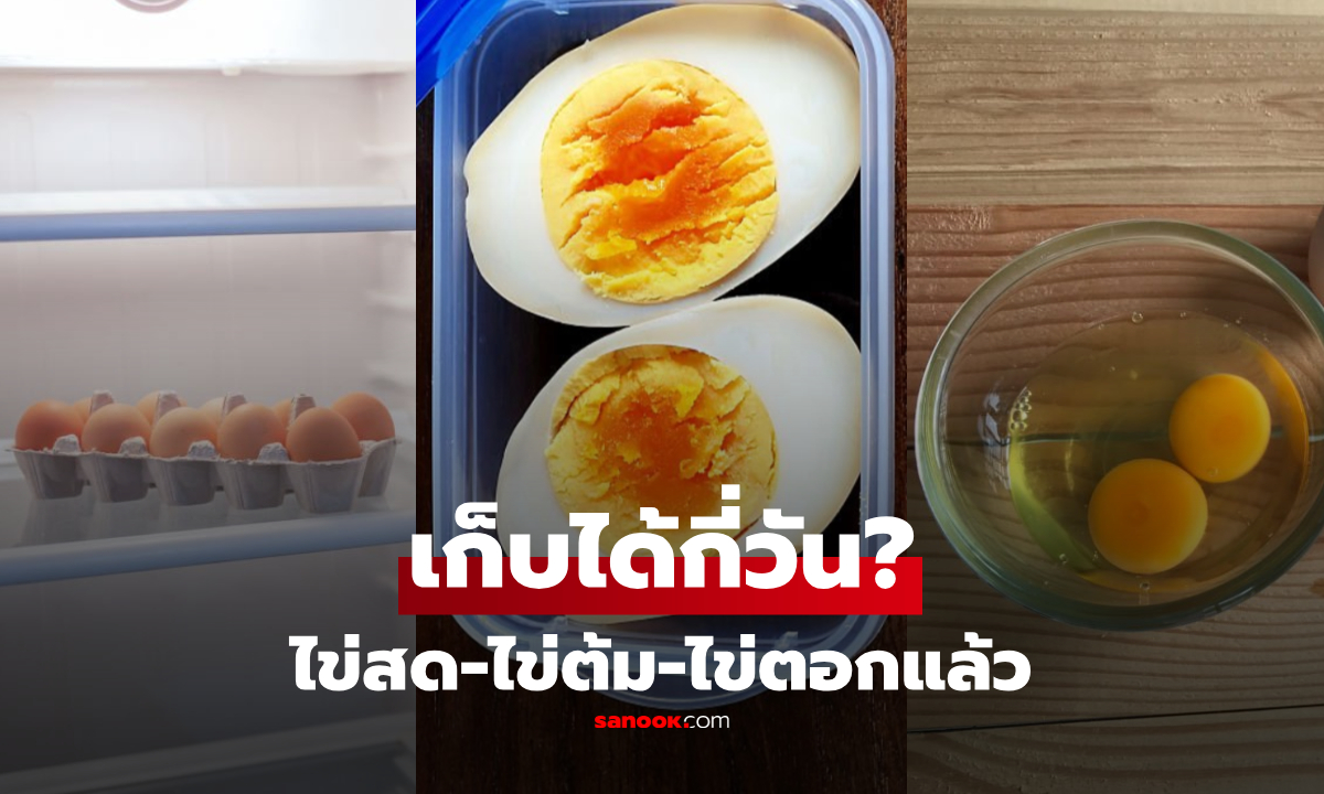 ไข่สด-ไข่ต้ม-ไข่ตอกแล้ว เก็บในตู้เย็นได้นานแค่ไหน? เฉลยเวลาที่ปลอดภัยและคงคุณภาพ!