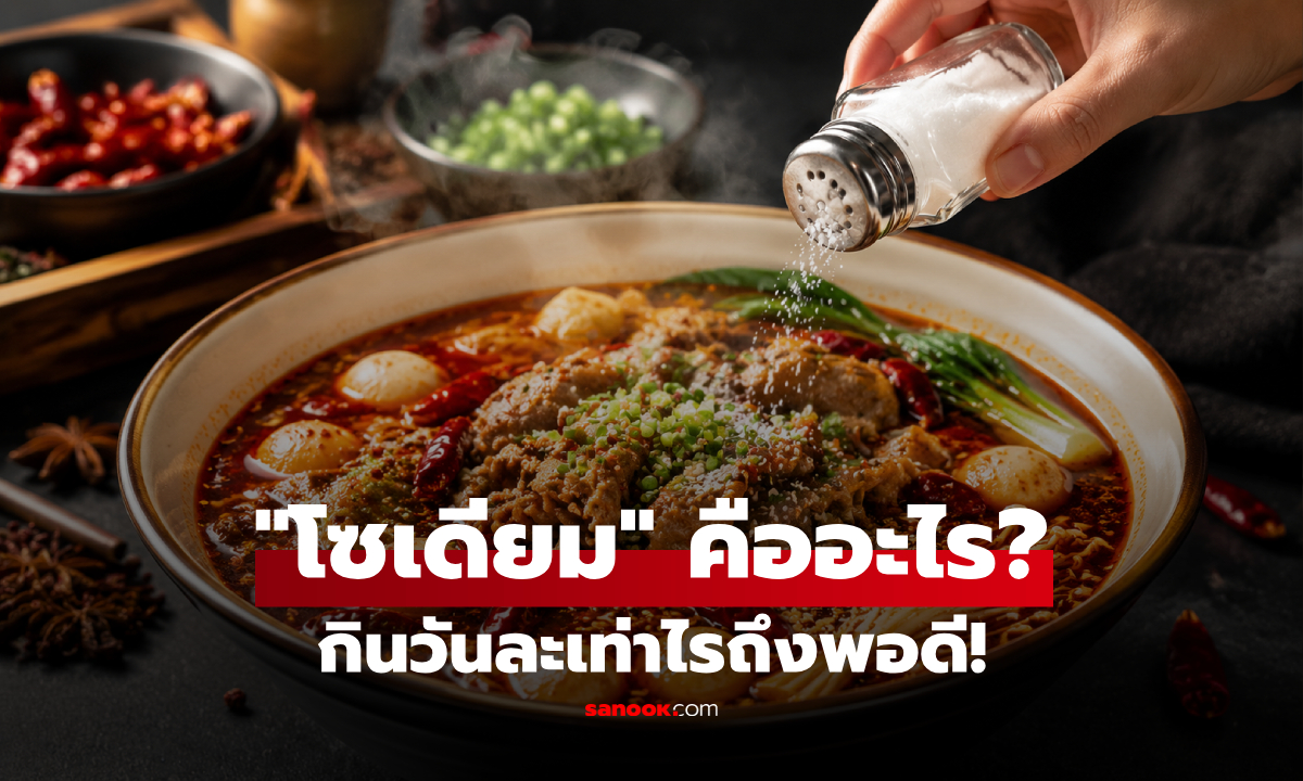 "โซเดียม" คืออะไร? ยิ่งใส่ยิ่งอร่อยจริงไหม? สรุปกินวันละเท่าไรถึงพอดี!
