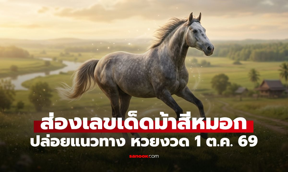 เลขเด็ดม้าสีหมอก งวด 1 ต.ค. 69 วิเคราะห์แนวทาง 1/10/69 ส่องด่วนก่อนหมดแผง