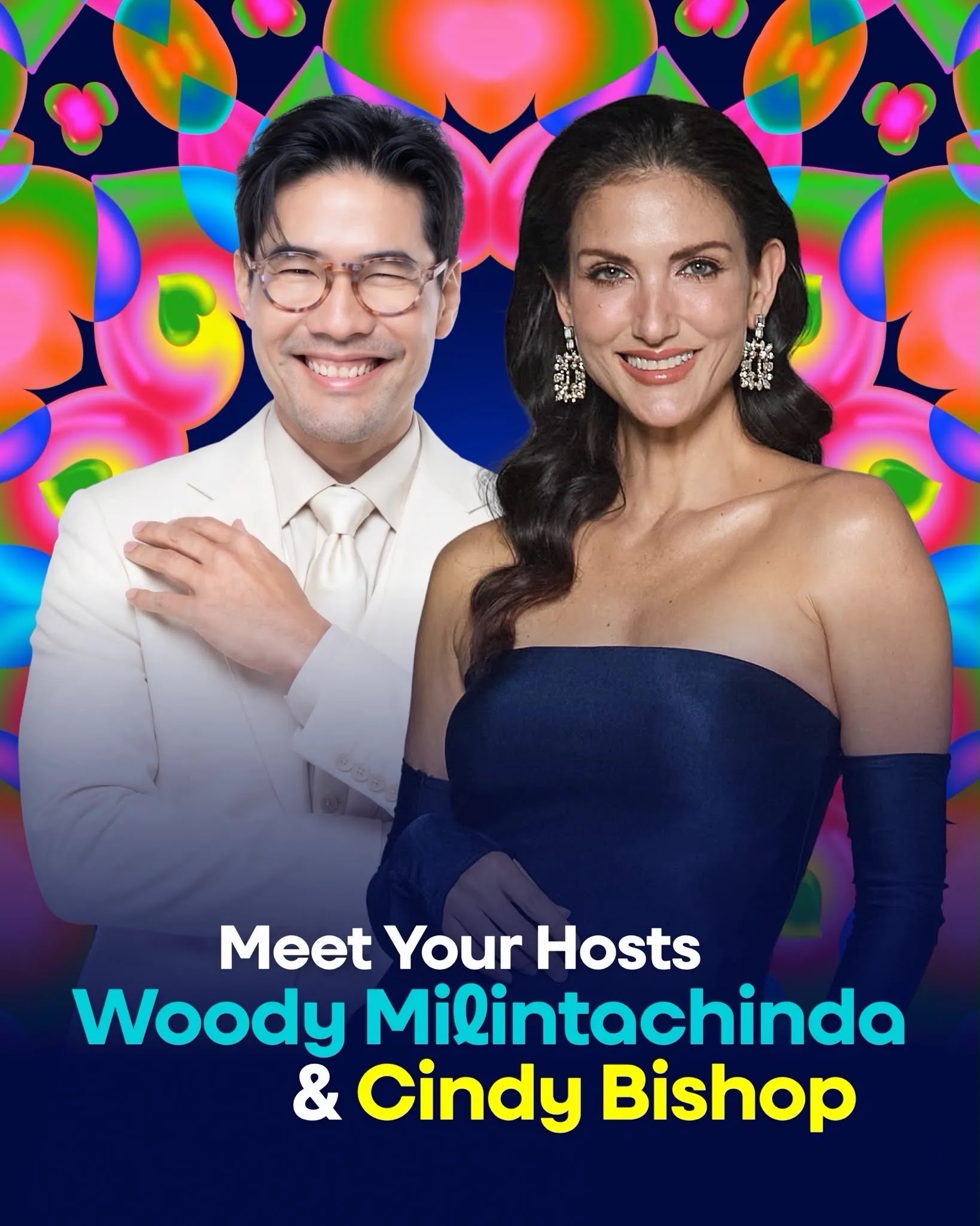 วู้ดดี้ วุฒิธร มิลินทจินดา และ ซินดี้ สิรินยา บิชอพ พิธีกร Eurovision Song Contest Asia 2026