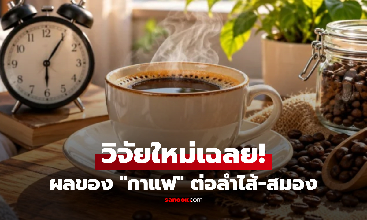 "กาแฟ" ส่งผลต่อลำไส้-สมองอย่างไร? งานวิจัยใหม่พบความเปลี่ยนแปลงที่น่าสนใจ!