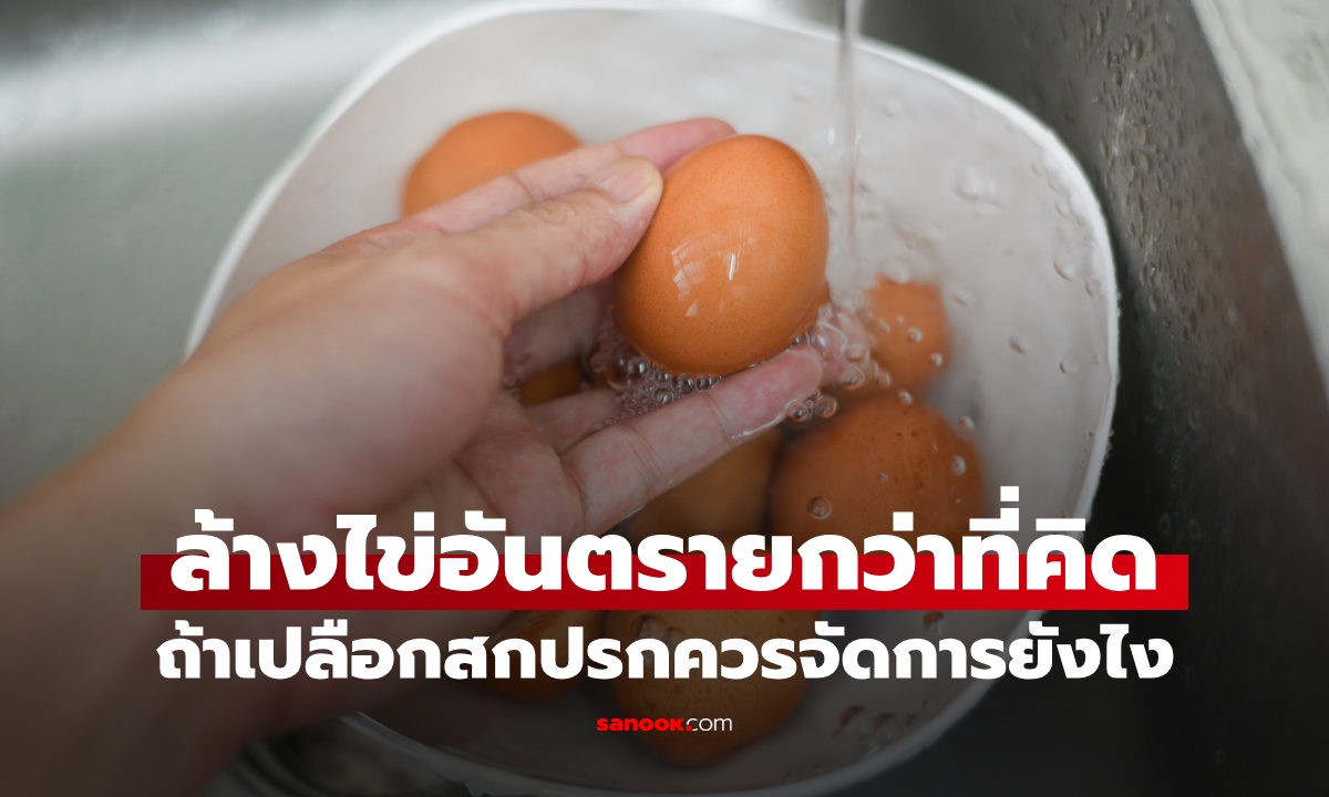 อันตรายกว่าที่คิด "ล้างไข่" เสี่ยงปนเปื้อนเชื้อโรค แล้วควรทำยังไงถ้าไข่สกปรก?