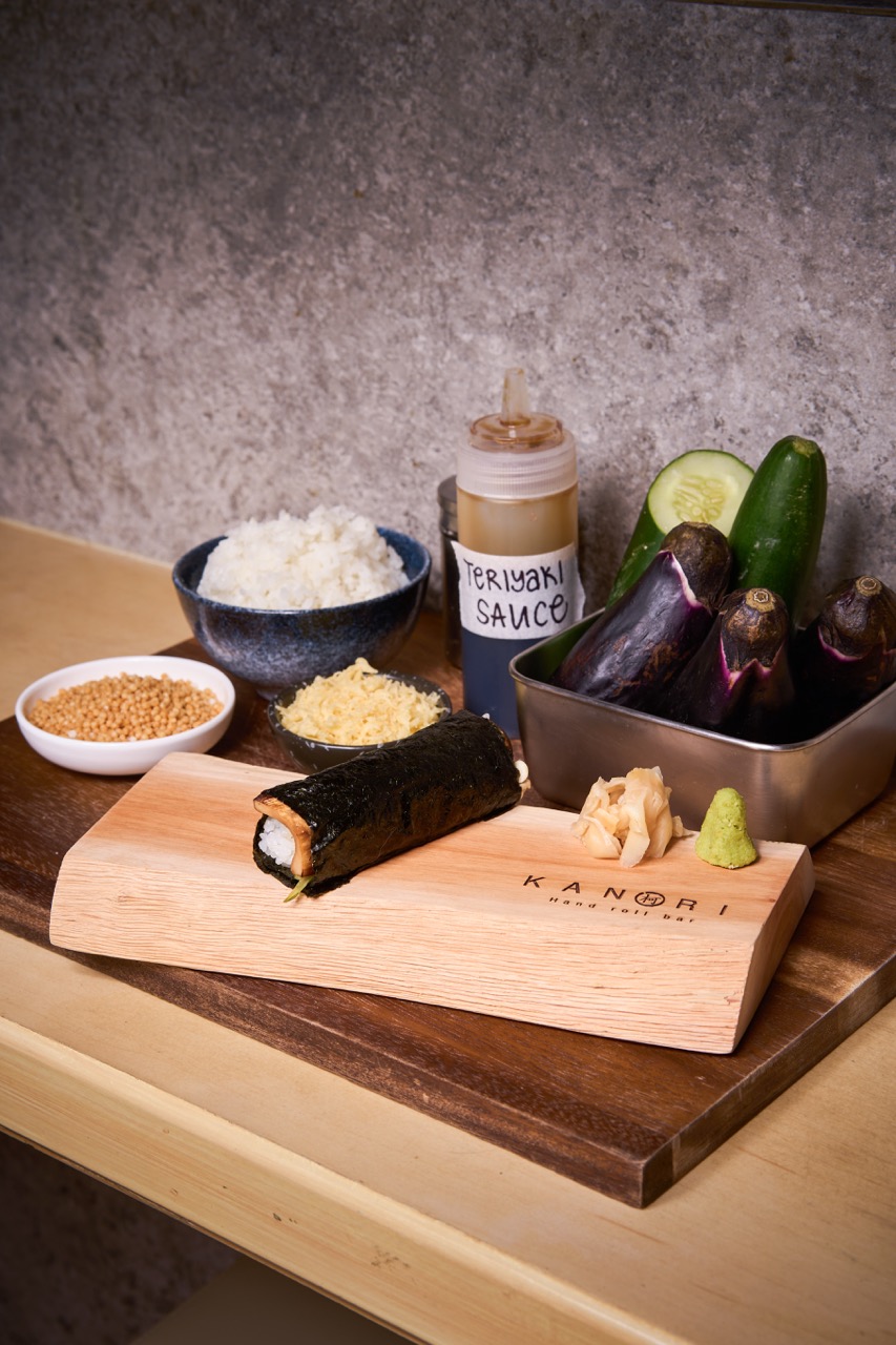 ชุดเมนูพิเศษ KANORI × Plantiful Hand Roll Set 5 คำ