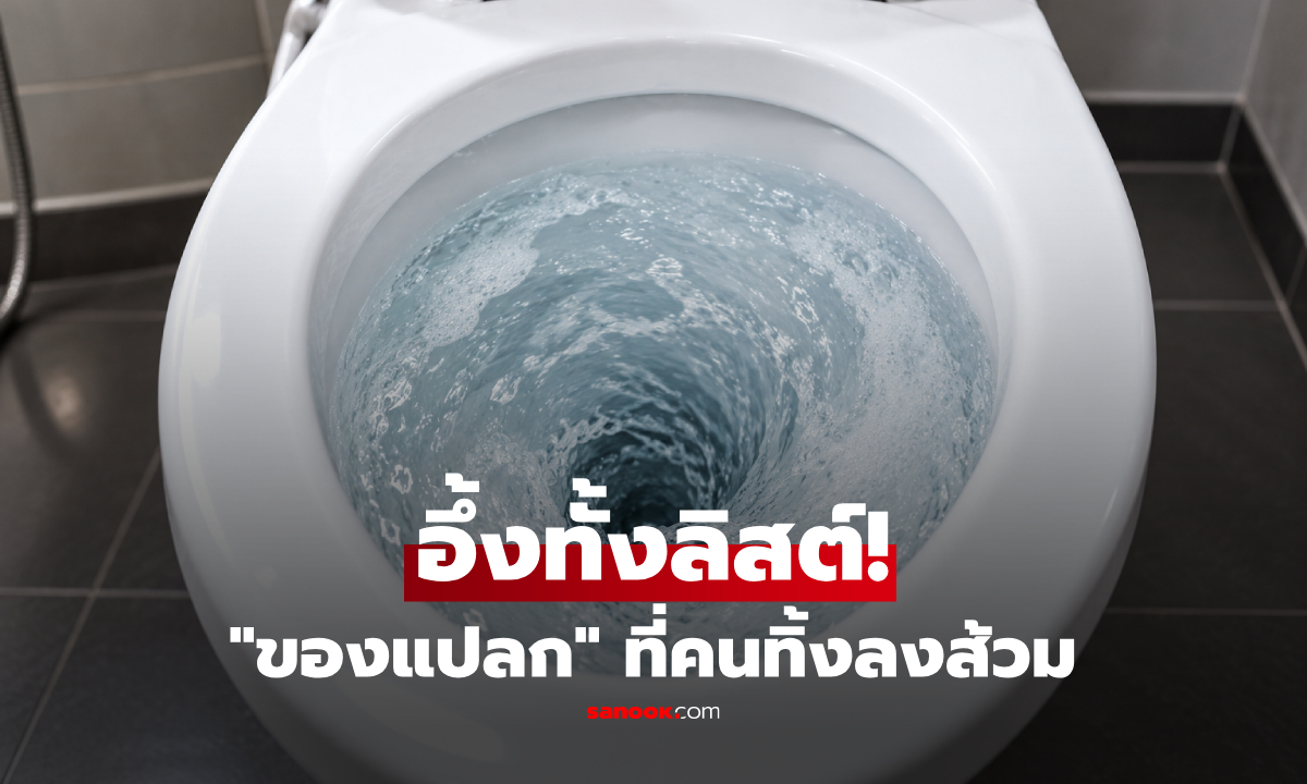 กูรูอังกฤษเปิดลิสต์ "ของแปลก" ที่คนทิ้งลงส้วม ทำค่าซ่อมแพงยับ มือถือยังไม่พีกสุด!