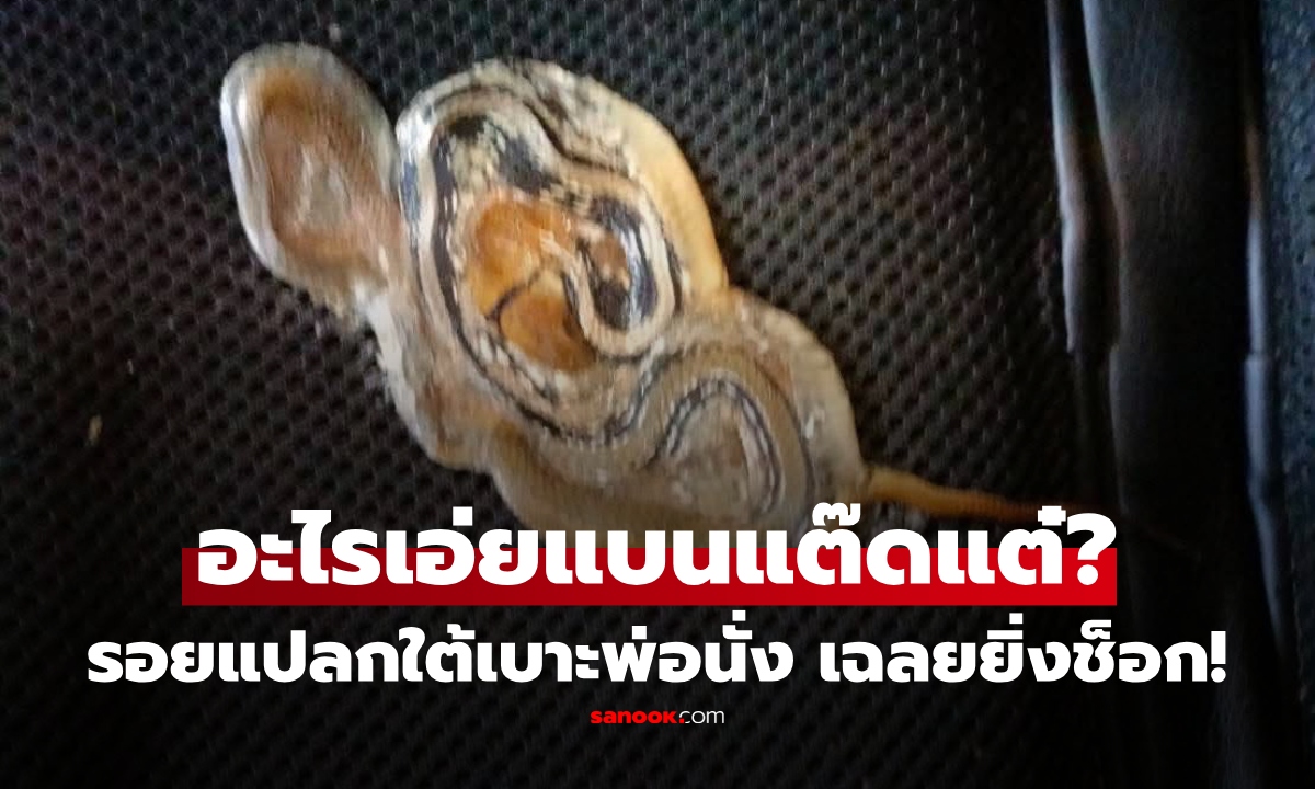 นึกว่ากาแฟหก! หนุ่มพบรอยแปลกใต้เบาะที่พ่อนั่ง รู้คืออะไรช็อก! แห่ถามน้ำหนักพ่อ