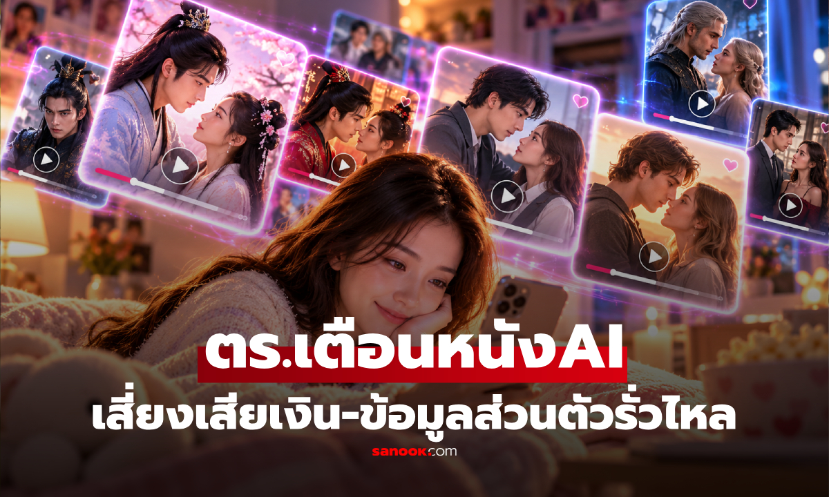 ตร.เตือนภัย! ระวังกลโกงดูหนัง AI เสี่ยงเสียเงิน-ข้อมูลส่วนตัวรั่วไหล